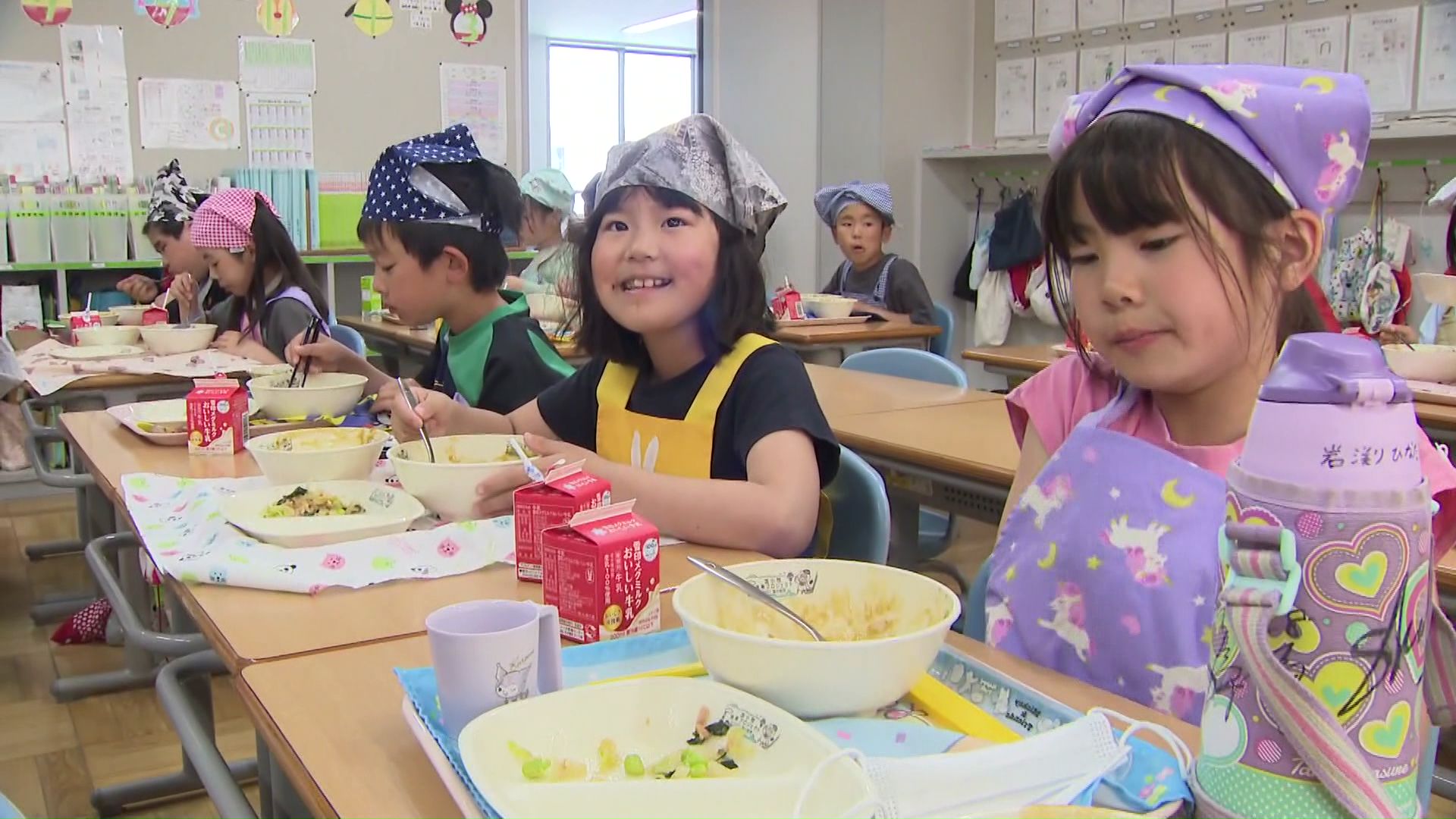 ホッキカレーを食べた子どもたち