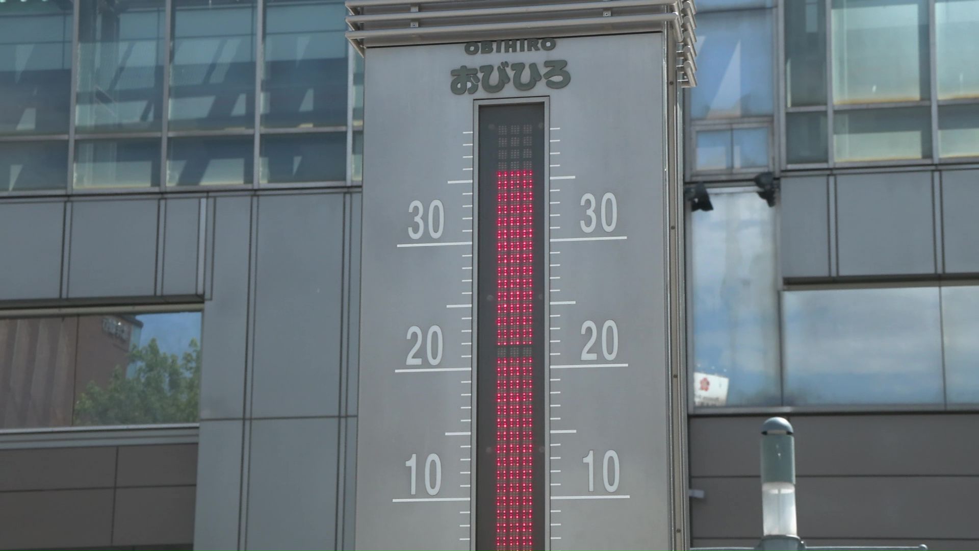 帯広市では最高気温33.5℃
