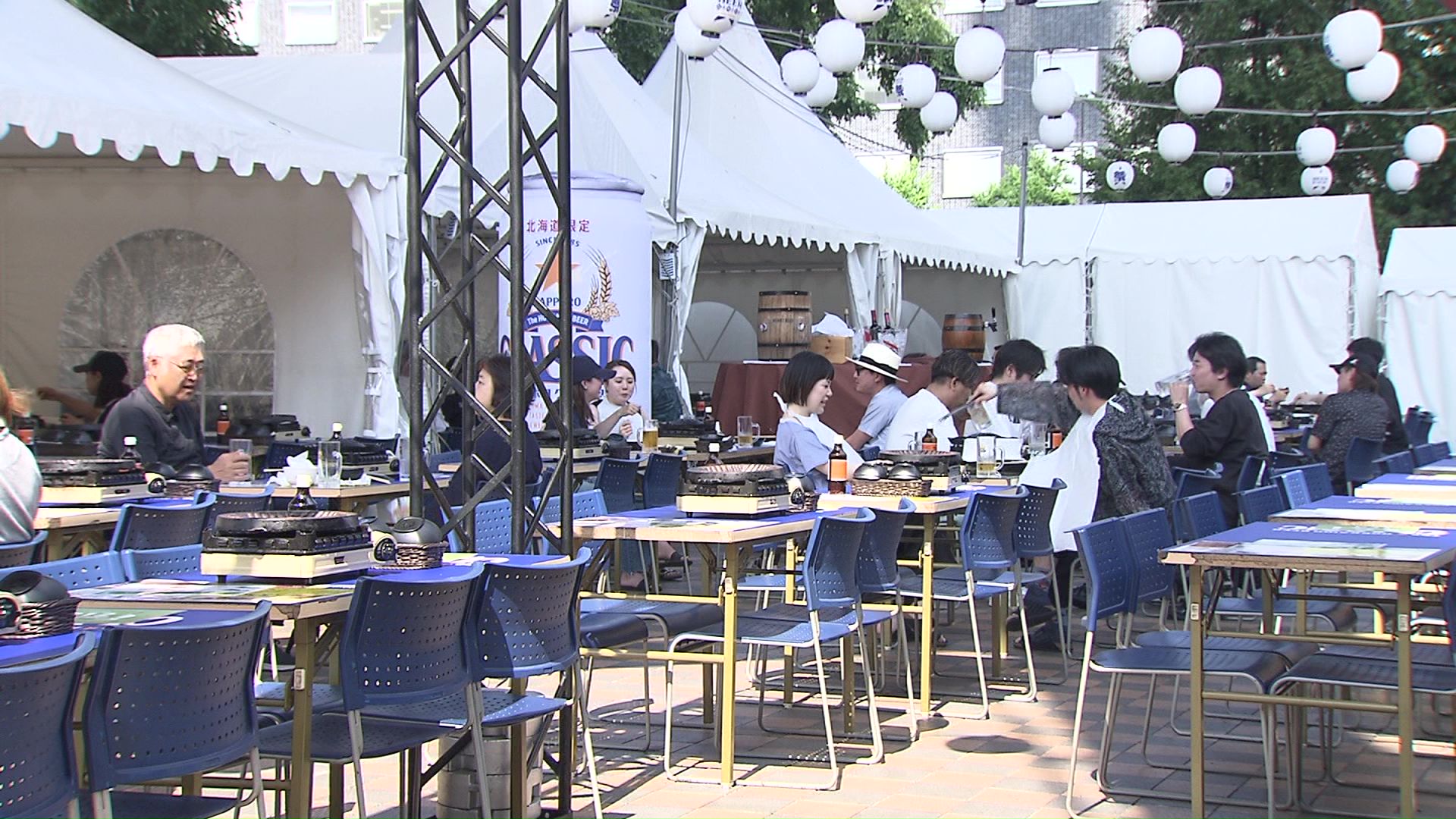 さっぽろテレビ塔真下のビアガーデン