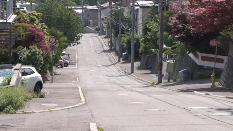 クマが目撃された現場付近