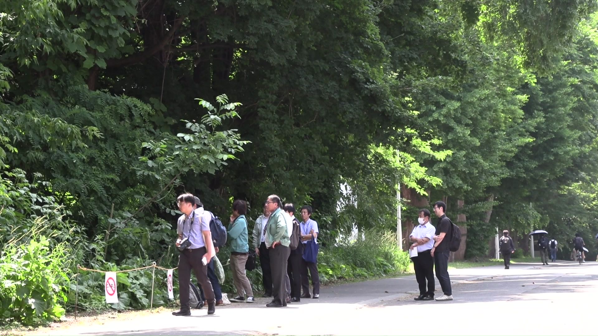 人通りも多い通り沿いだが、健康被害は寄せられていない