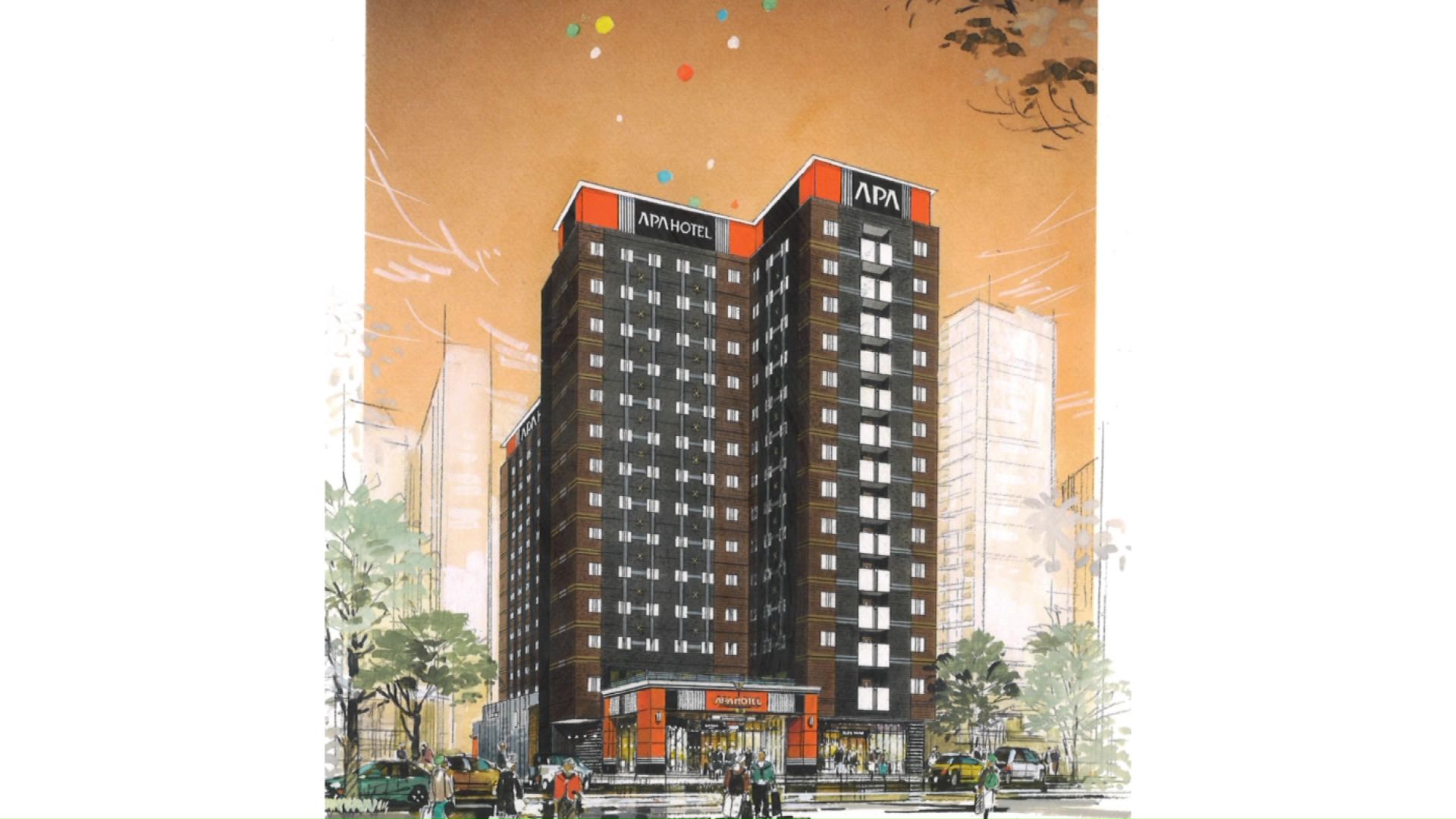 2027年3月に開業予定「アパホテル&リゾート札幌駅前」