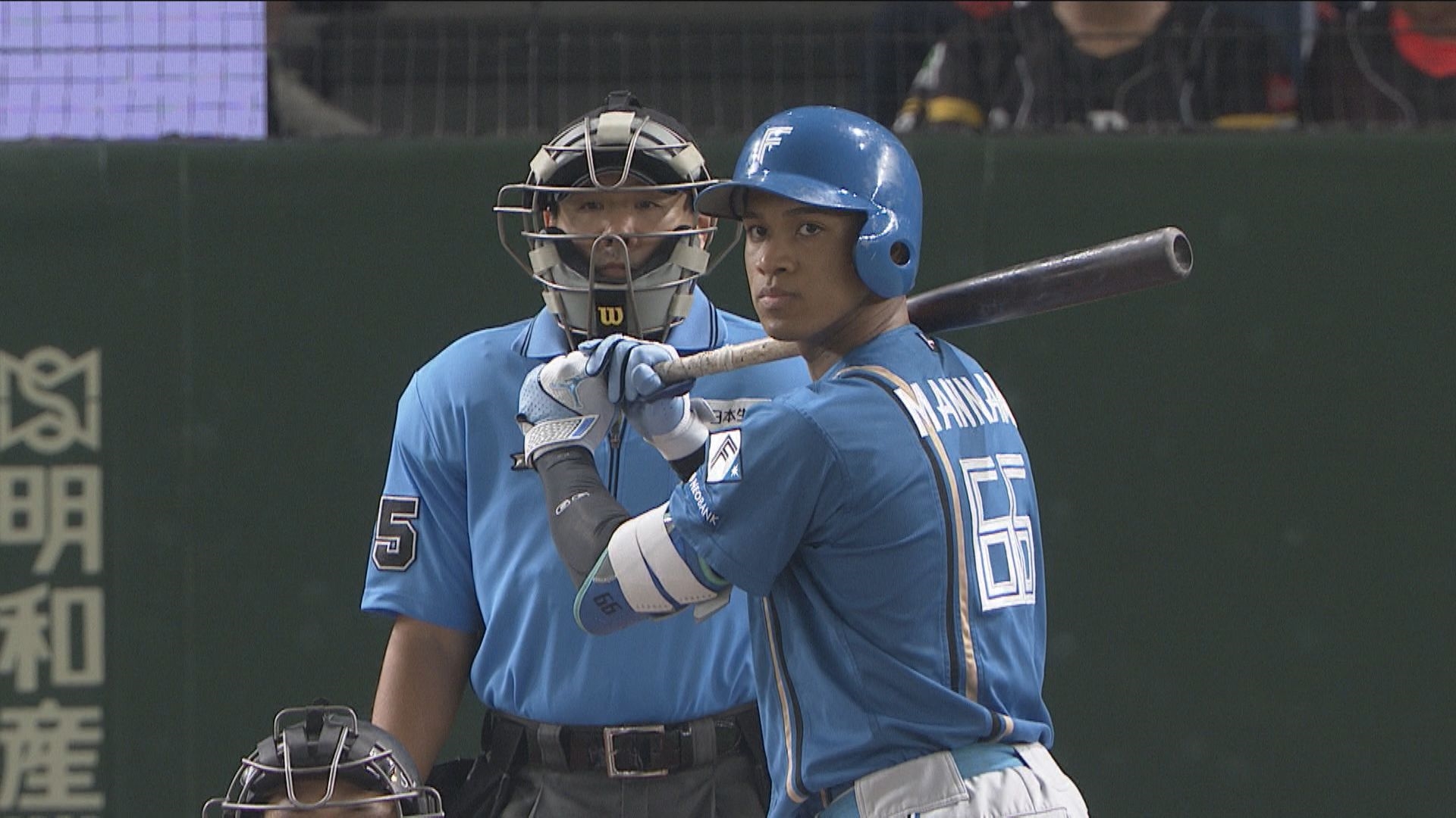 2安打を放った万波中正選手