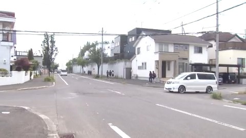 クマのような動物が目撃された現場付近