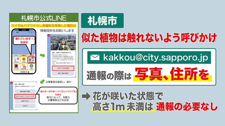 通報の際は写真と住所を