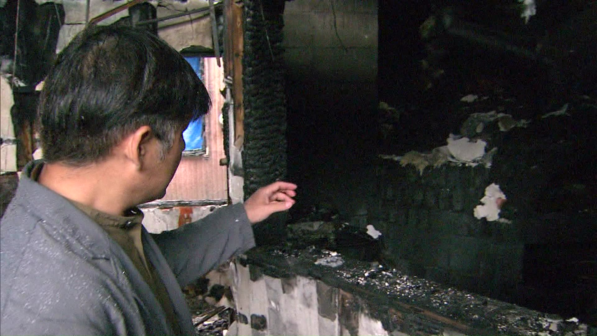 ピザを焼き続けた窯は真っ黒に