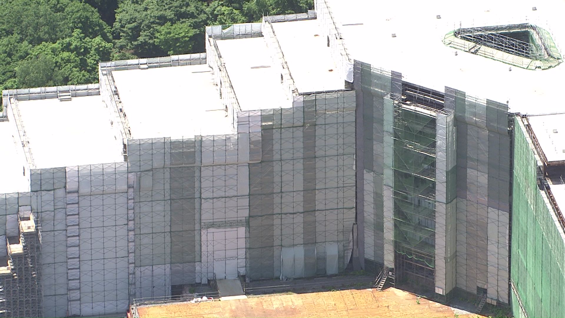 工事が再開されるリゾートホテル