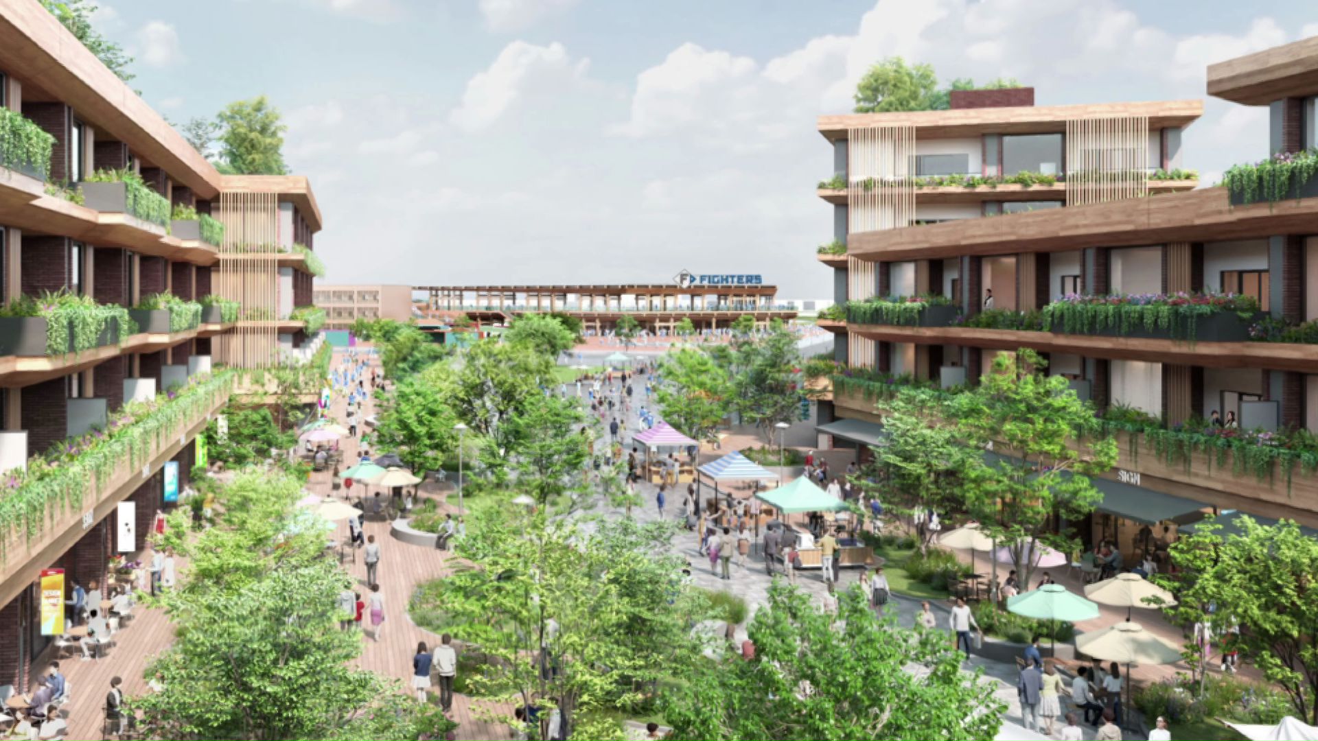 2軍本拠地は2030年ごろ開業予定(画像は完成イメージ)