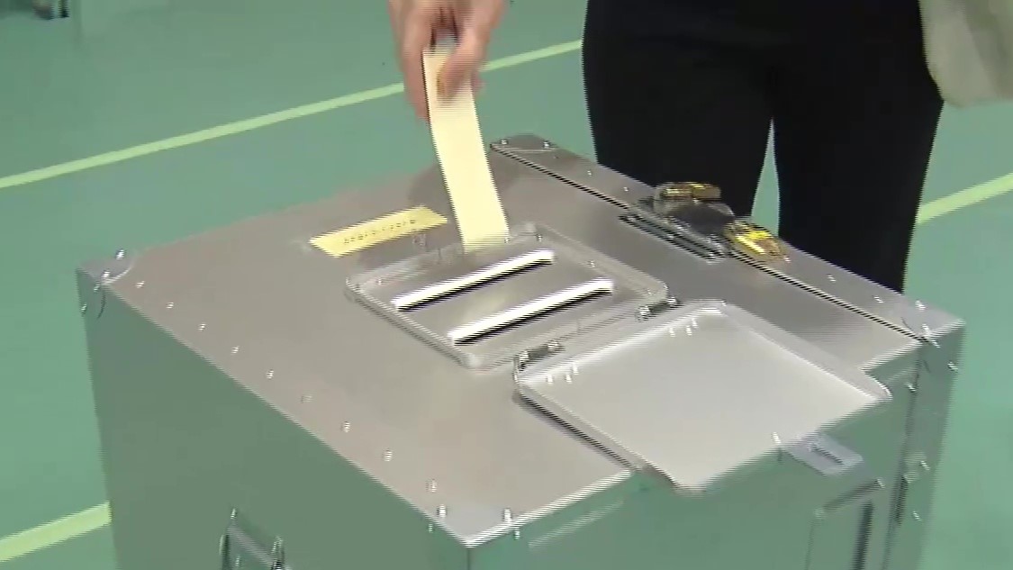 札幌市中央区役所での期日前投票(7月13日)