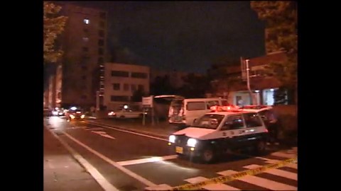 事件は北4西17「ミニ大通」で発生（当時の映像から）