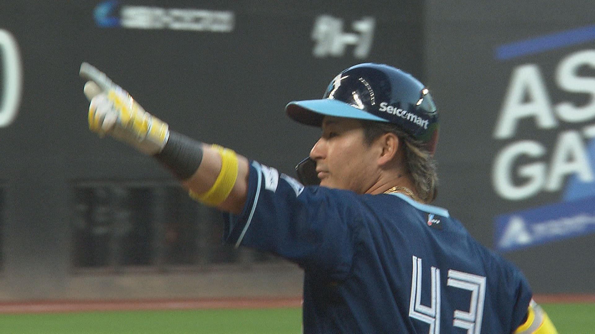 2回にバースデースクイズを決めた水野達稀選手