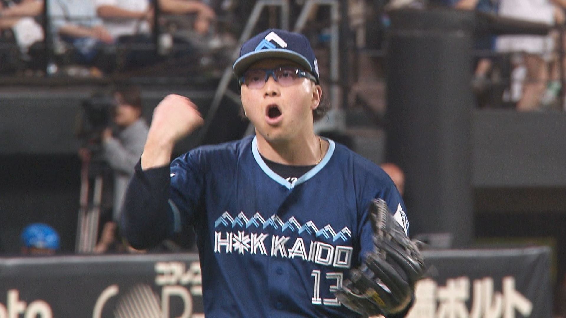 2回を完璧に抑えた生田目翼投手