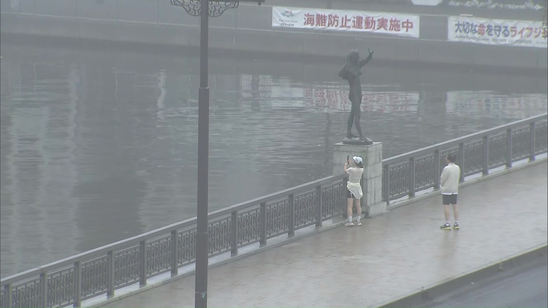 幣舞橋付近の釧路川