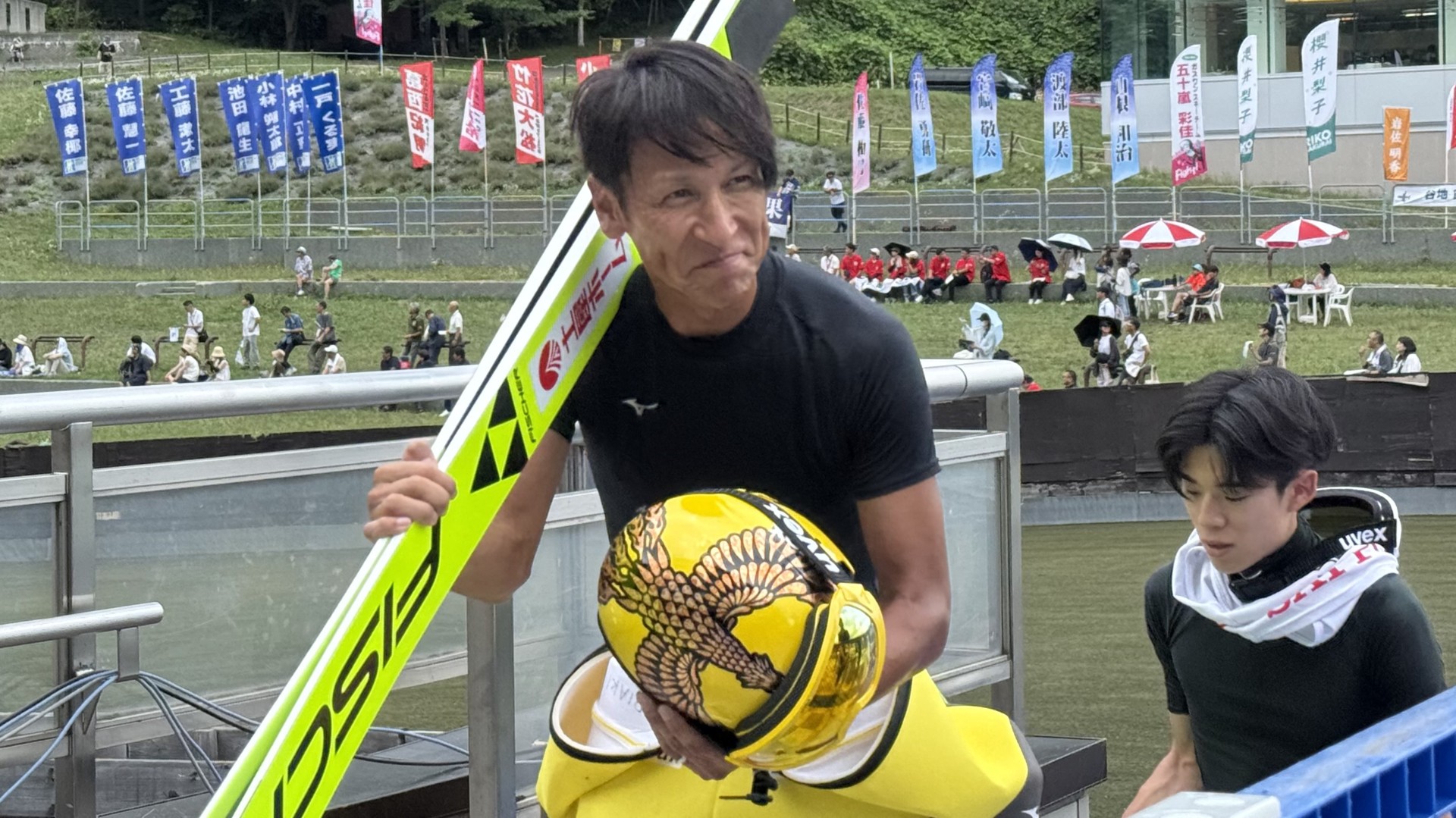 8月2日札幌市長杯大倉山サマージャンプで5位に入った葛西紀明選手