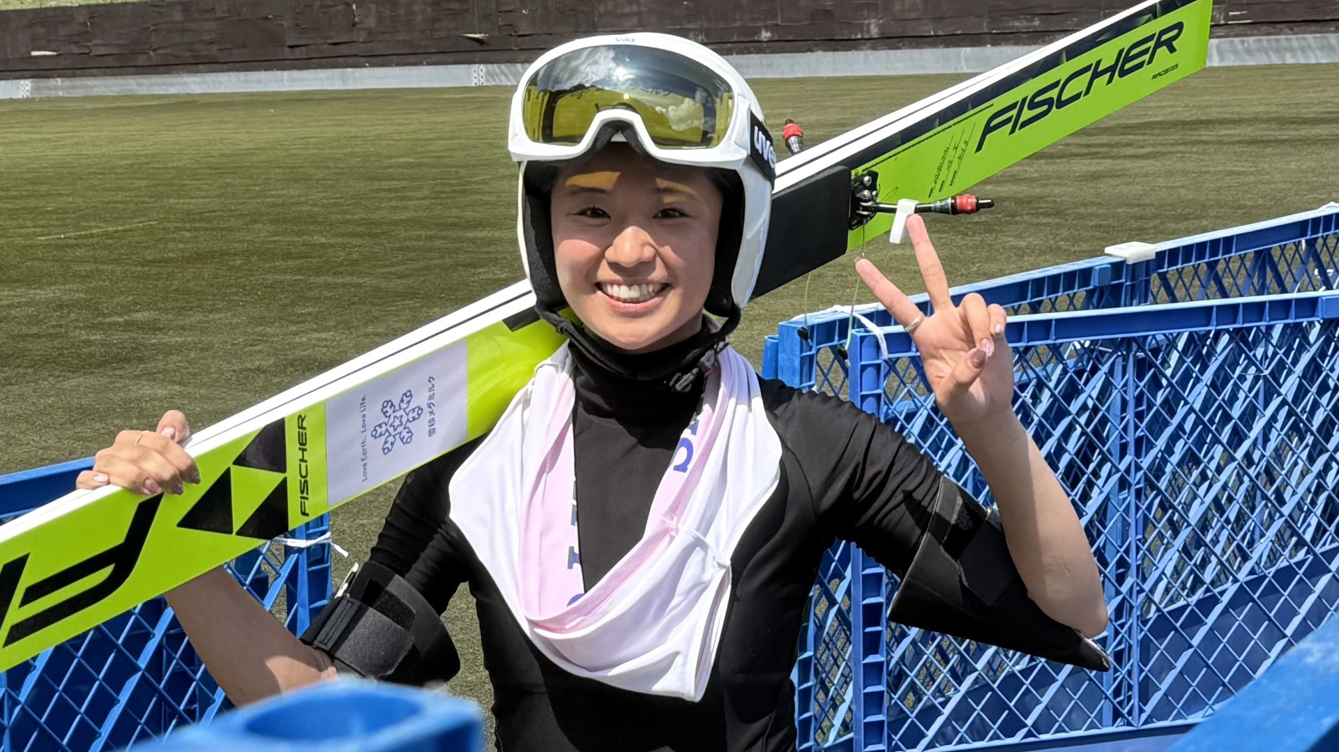 8月3日大成建設チャレンジカップ大倉山サマージャンプで2位に入った一戸くる実選手