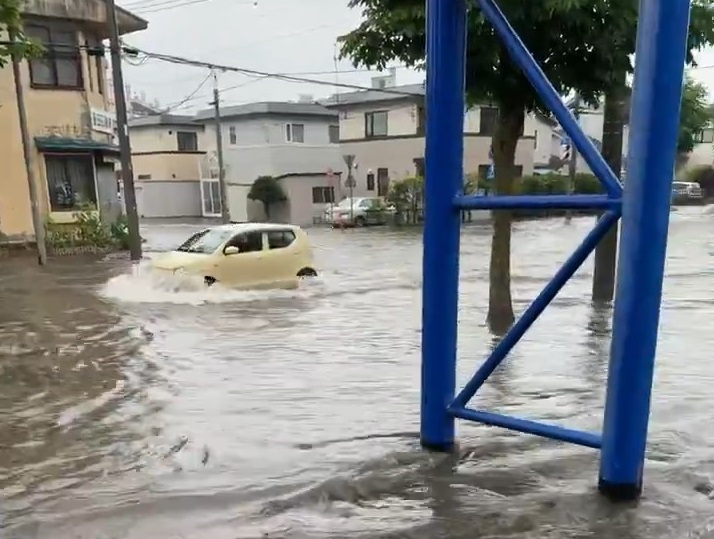 釧路市内の様子（午前7時50分ごろ 撮影：視聴者）