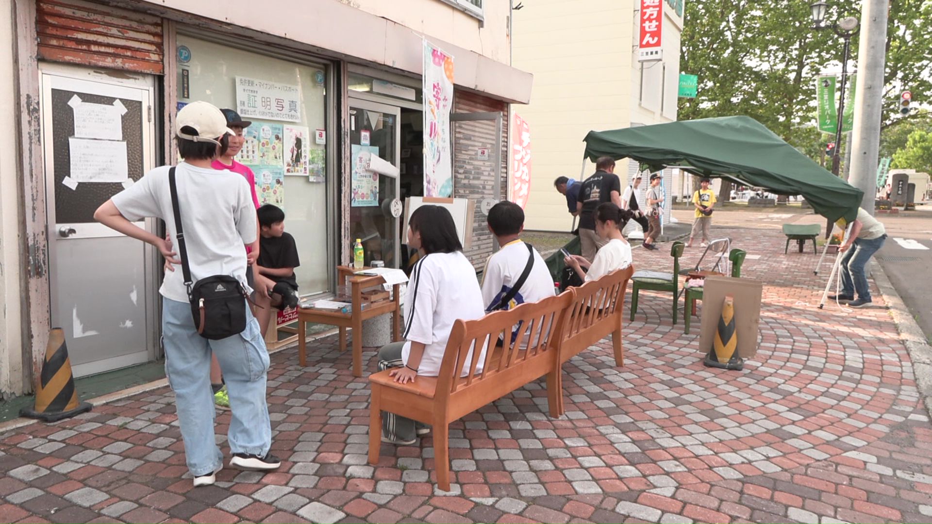 午後5時にお化け屋敷は終了