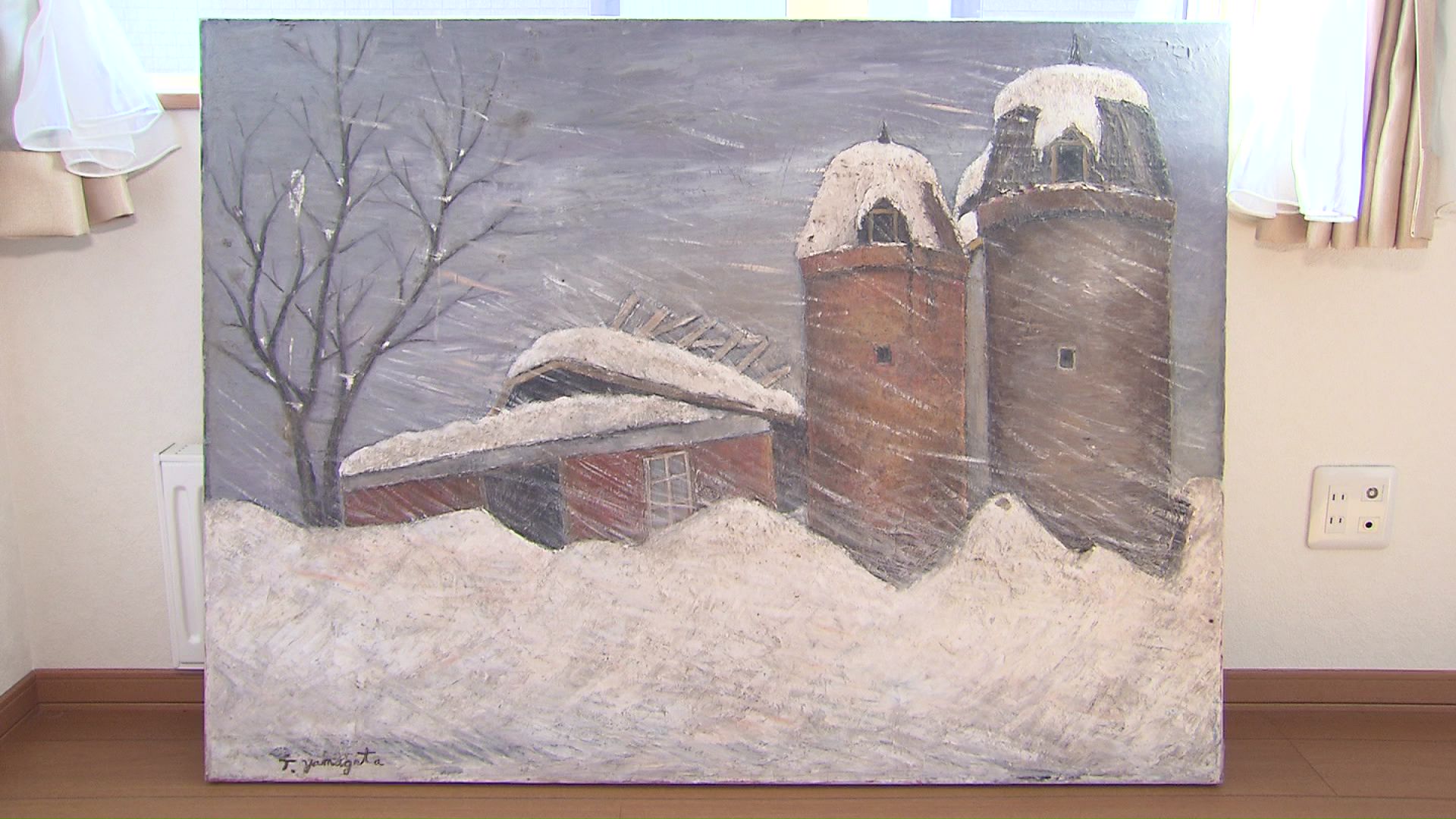 山形さんは趣味の絵で当時の情景を伝え続けている