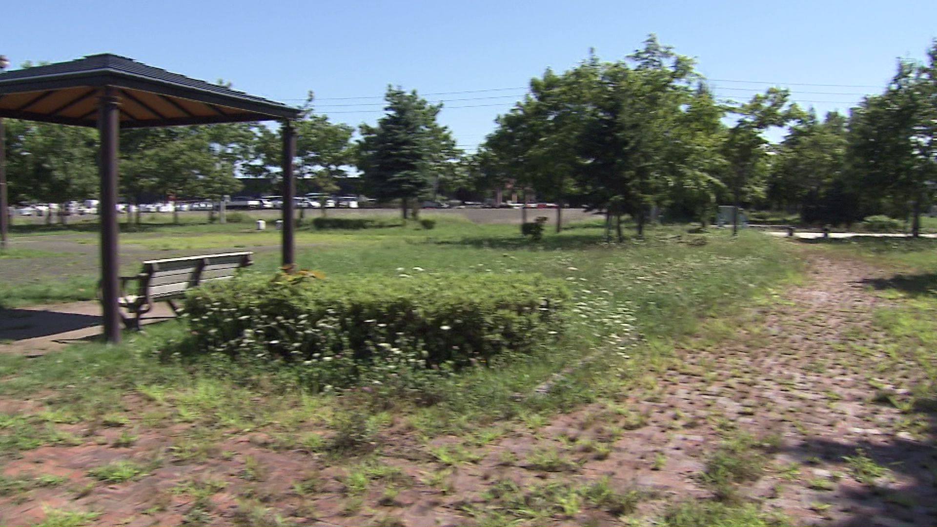 事件があった現場の公園