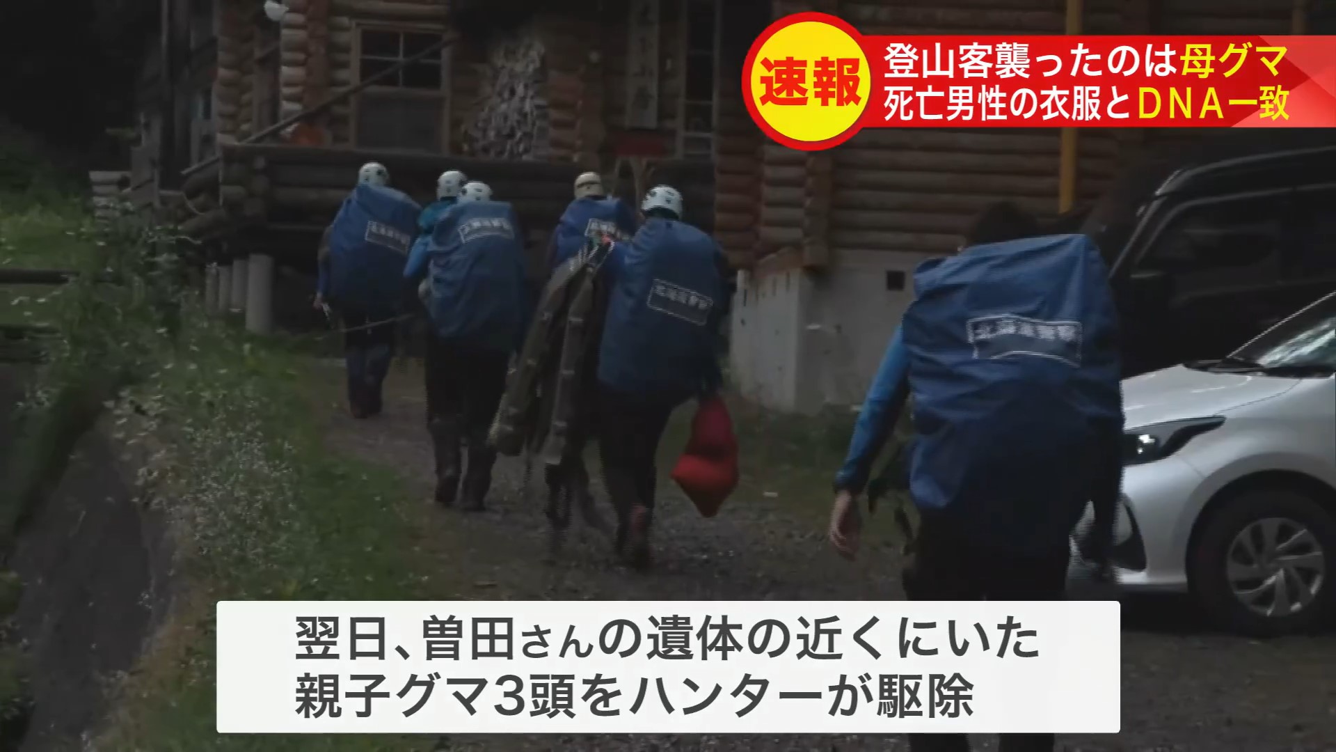 駆除されたクマのDNA鑑定を実施していた