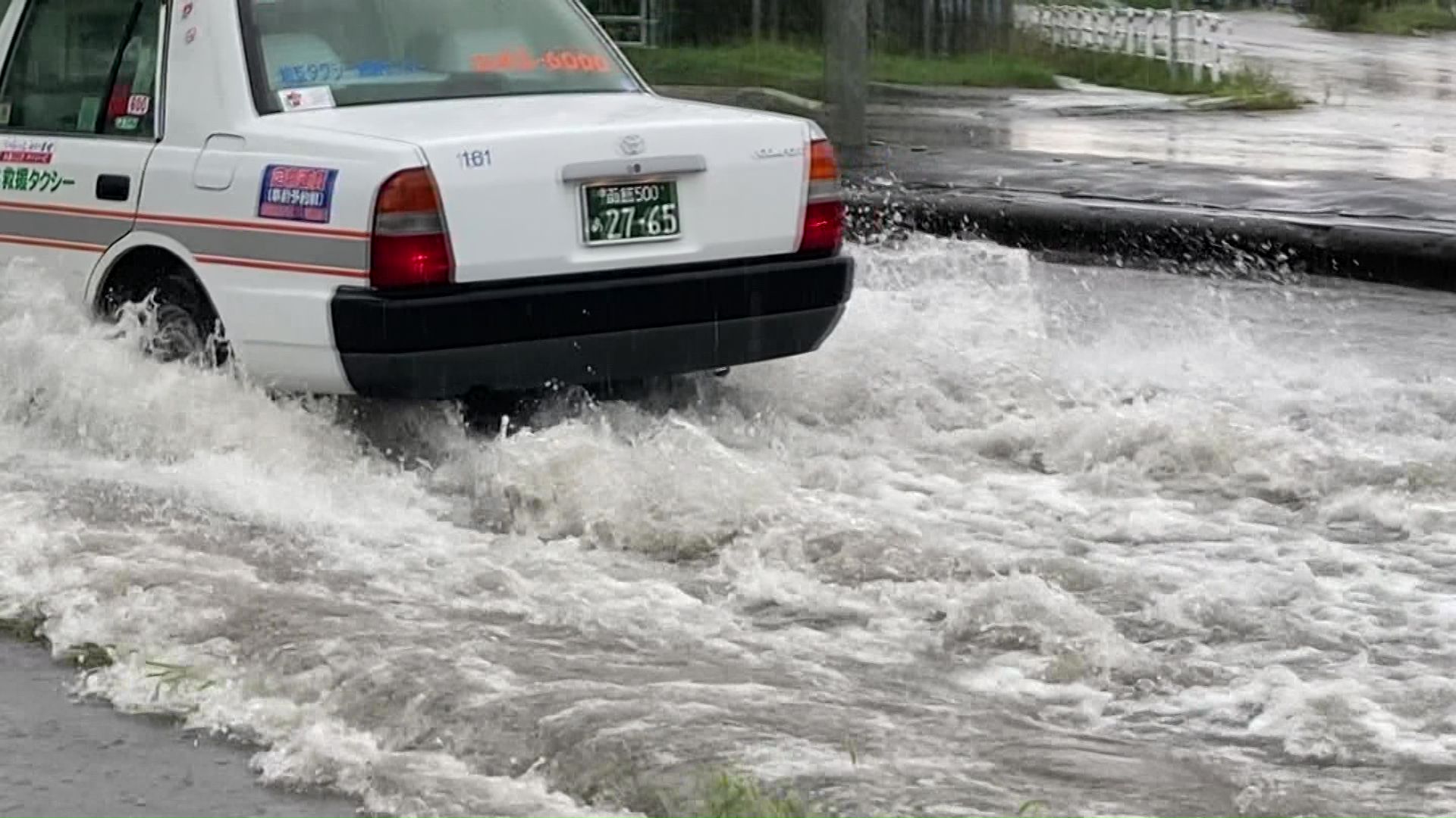 19日の道南では激しい雷雨
