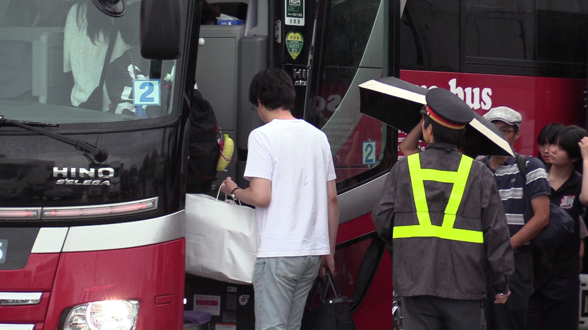 JRの代替バスが運行