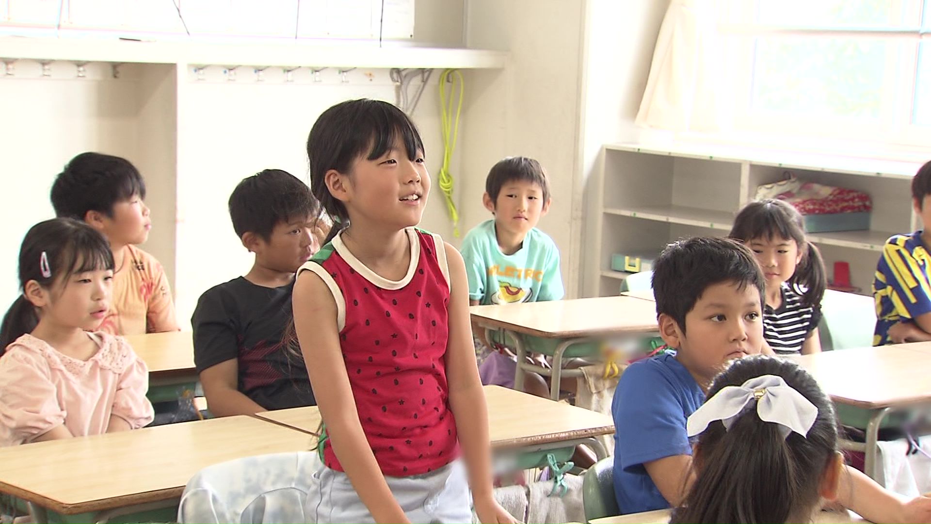 2学期を迎え元気な声が教室に響き渡った