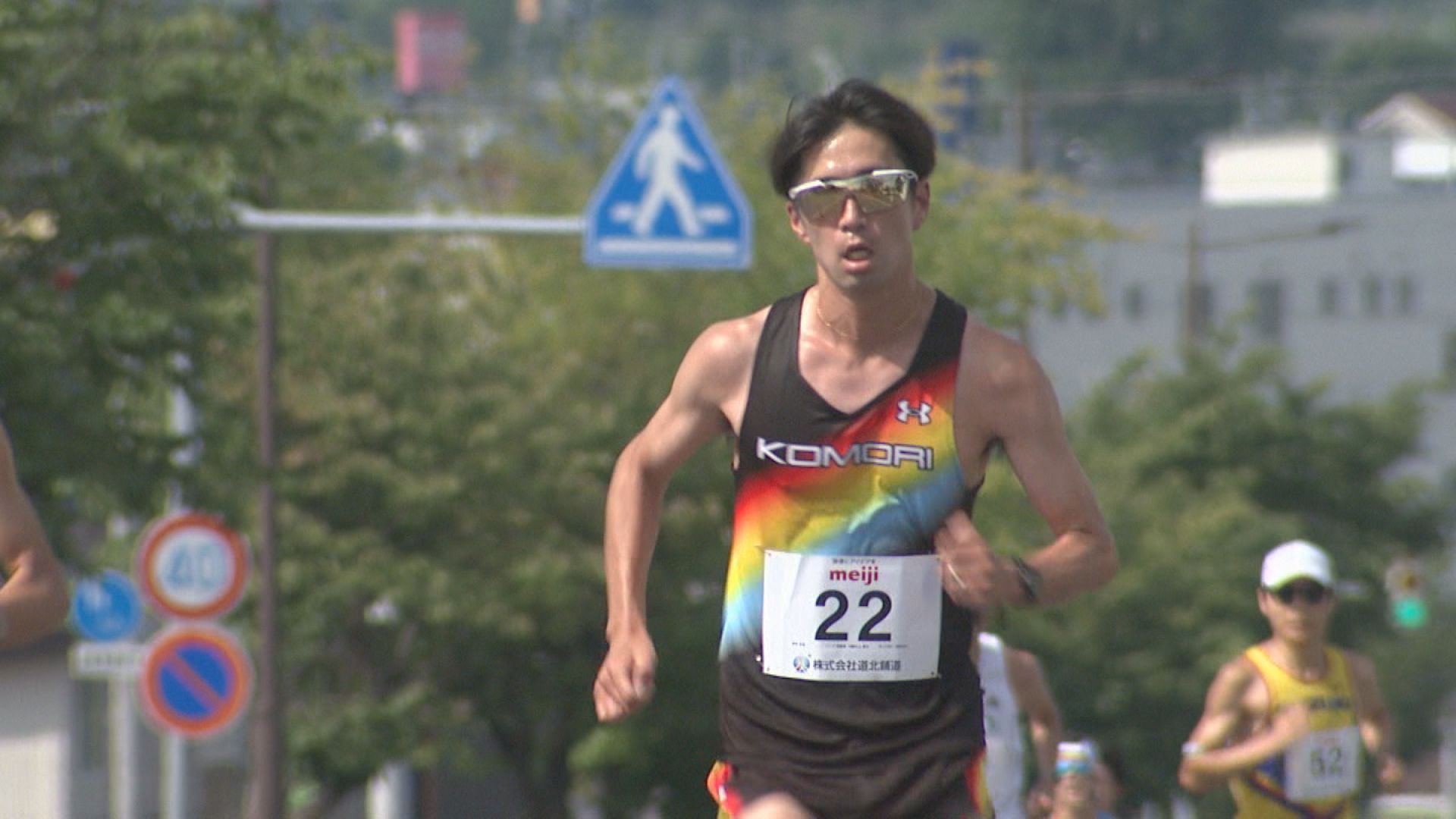 士別ハーフマラソンを走る柴田拓真選手