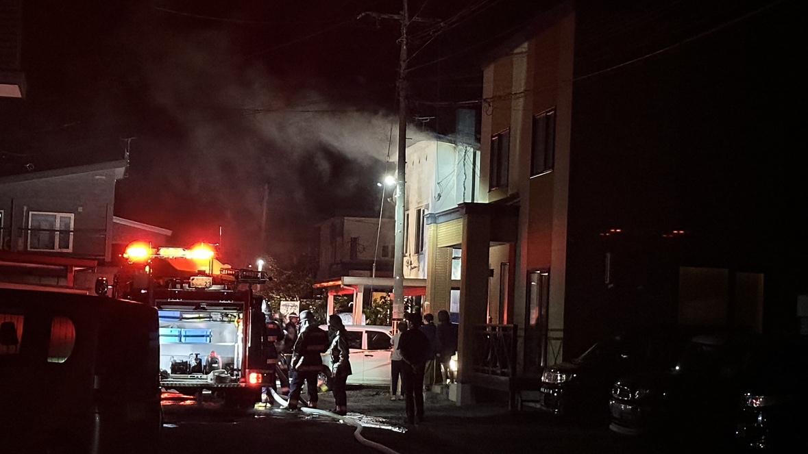 火事があった現場(旭川市)