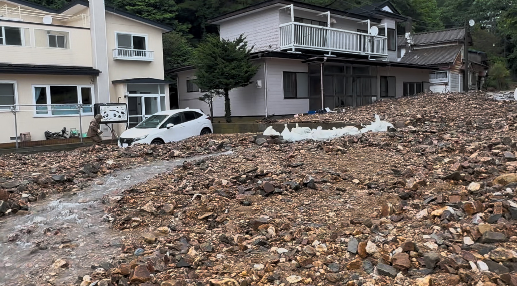 函館市原木町の土砂崩れ