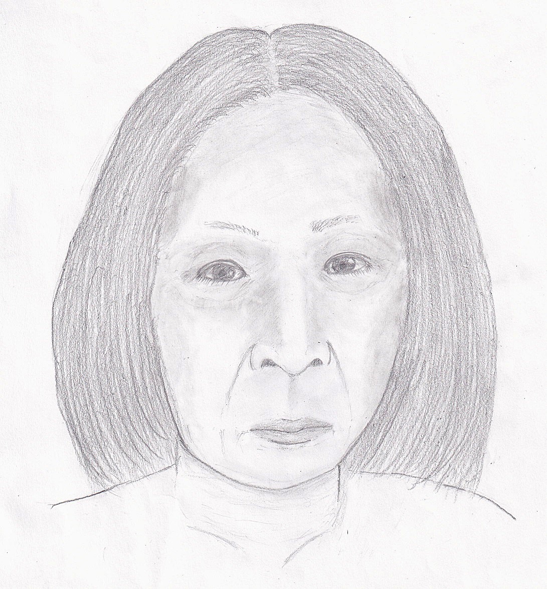 公開された似顔絵(メガネなし)