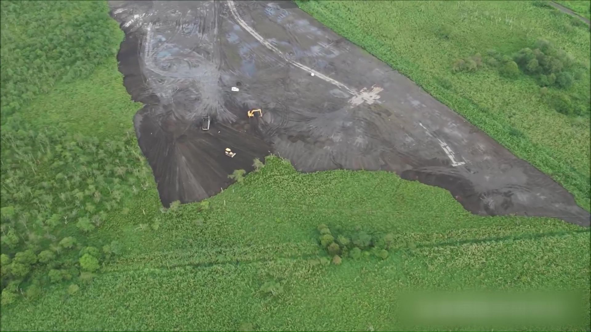 釧路市内のメガソーラー建設予定地(猛禽類医学研究所)
