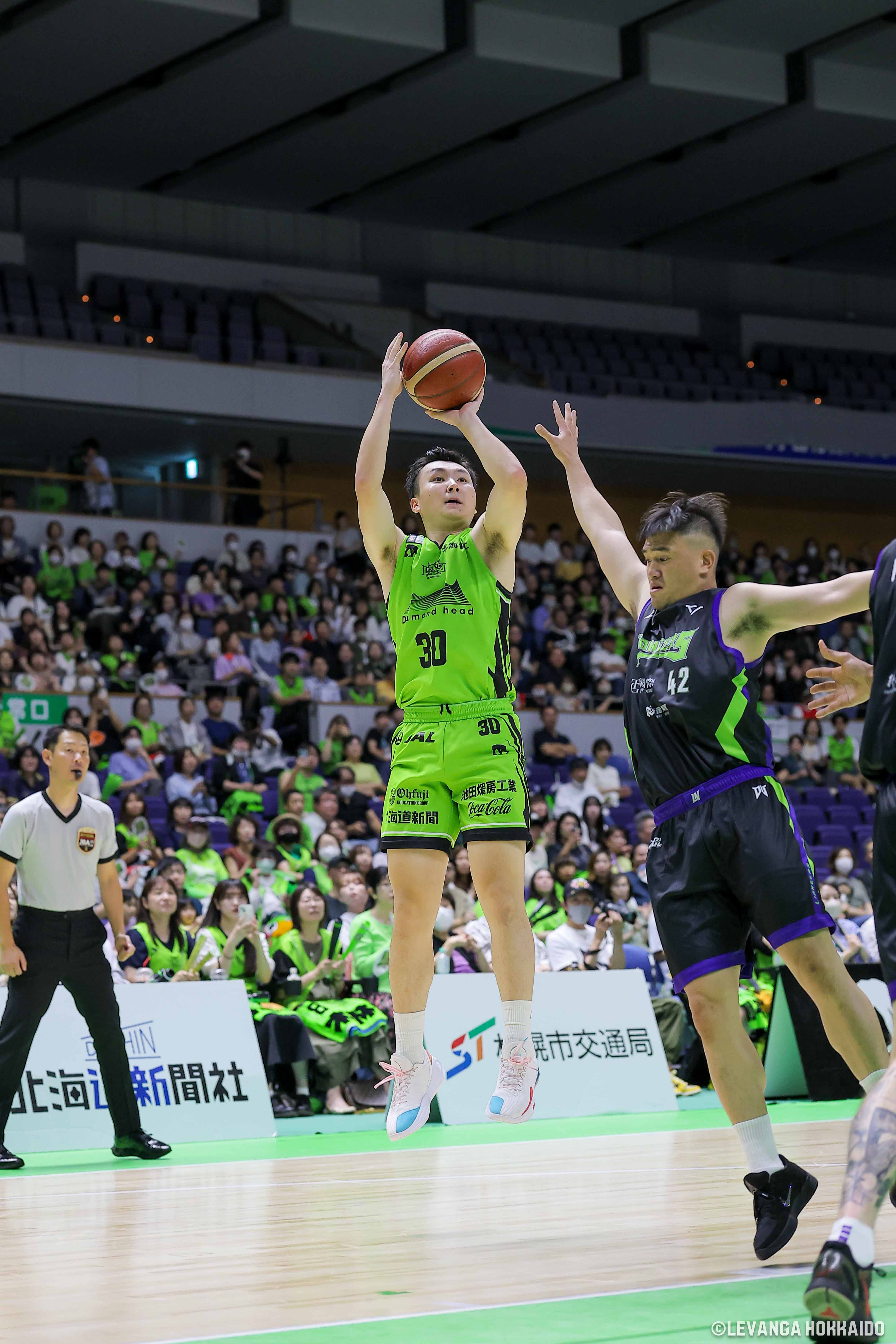 両リーグトップの27得点をマークした富永啓生 画像提供:レバンガ北海道