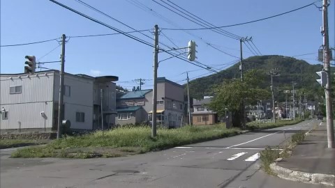 クマが目撃された現場付近(小樽市松ケ枝1丁目)