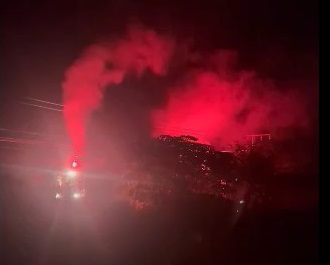 人身事故があった現場(撮影:視聴者)