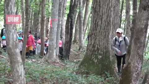 園児らは落ち着いて避難