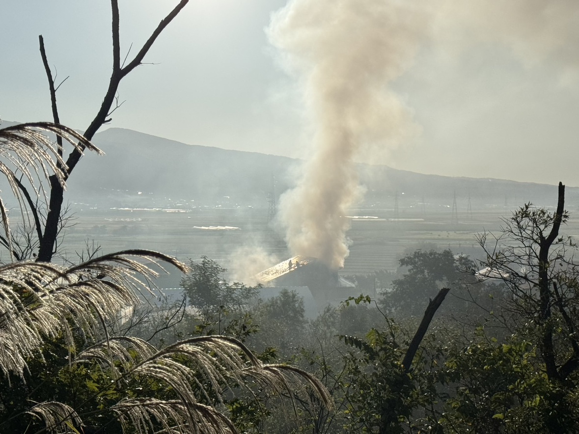 火事があった現場(北海道七飯町)