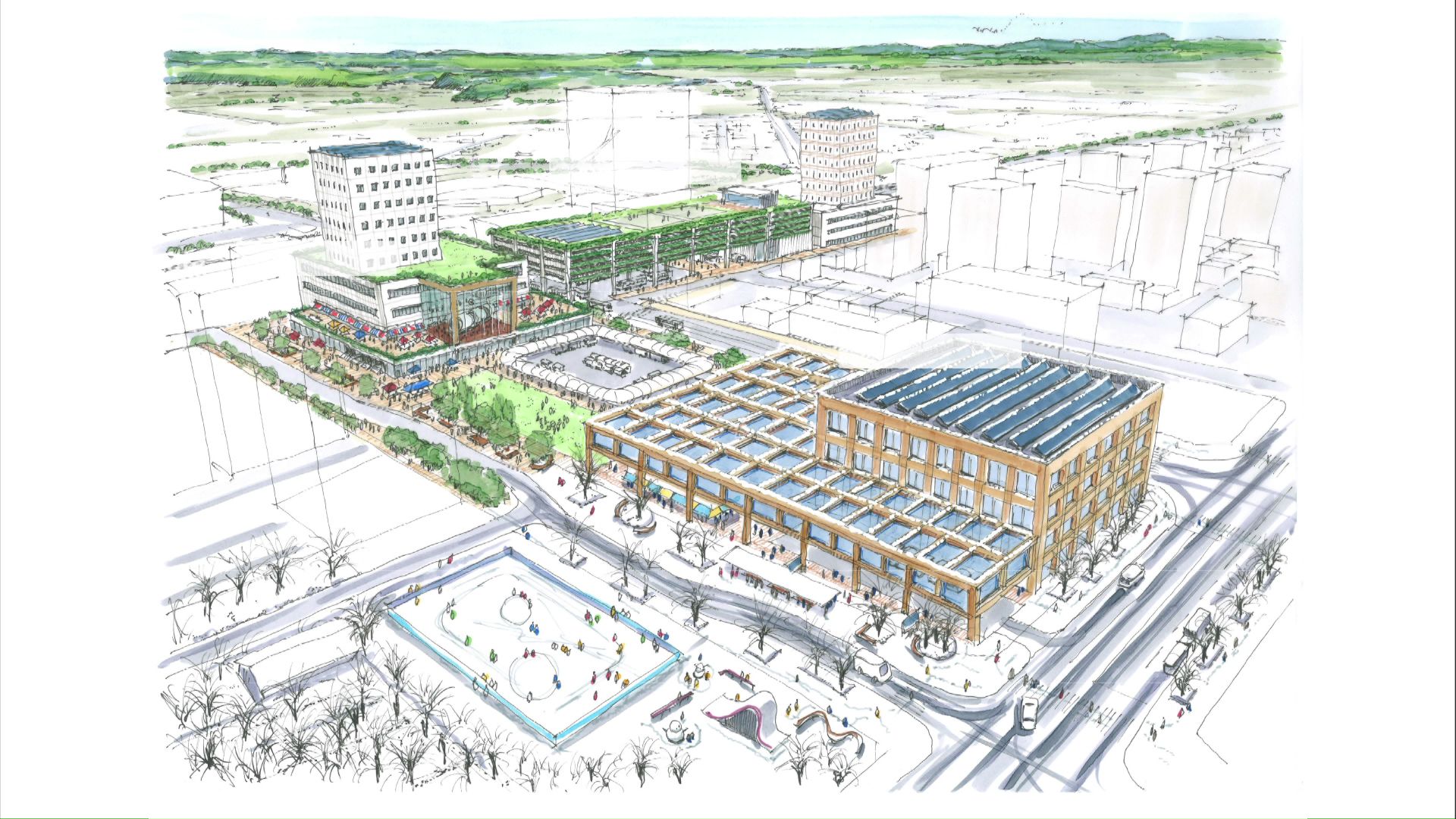 苫小牧駅周辺ビジョン イメージ図