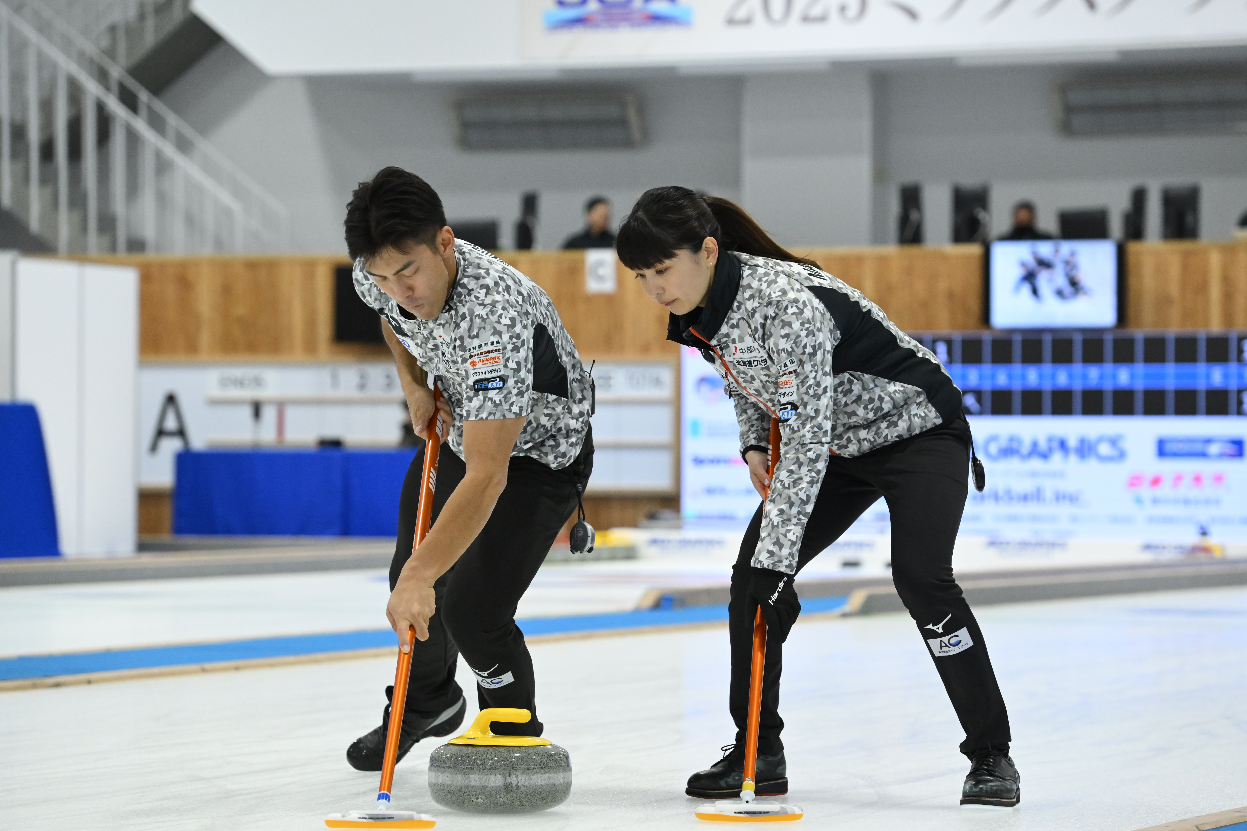 対戦成績を1勝2敗とした松村・谷田組（C）JCA/H.IDE
