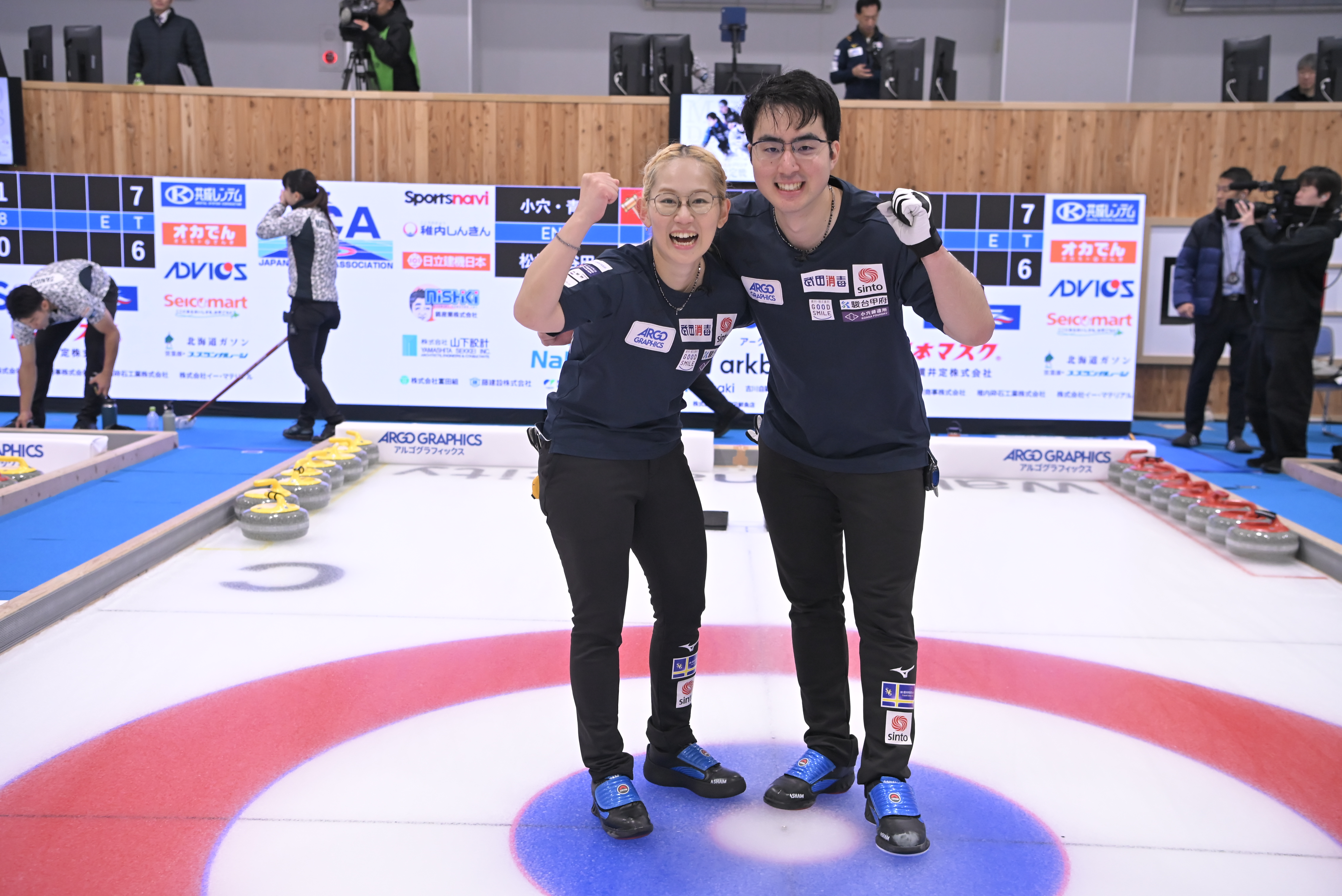 ミラノ・コルティナ五輪出場を目指す日本代表となった小穴桃里・青木豪組 写真提供(C)JCA /H.IDE