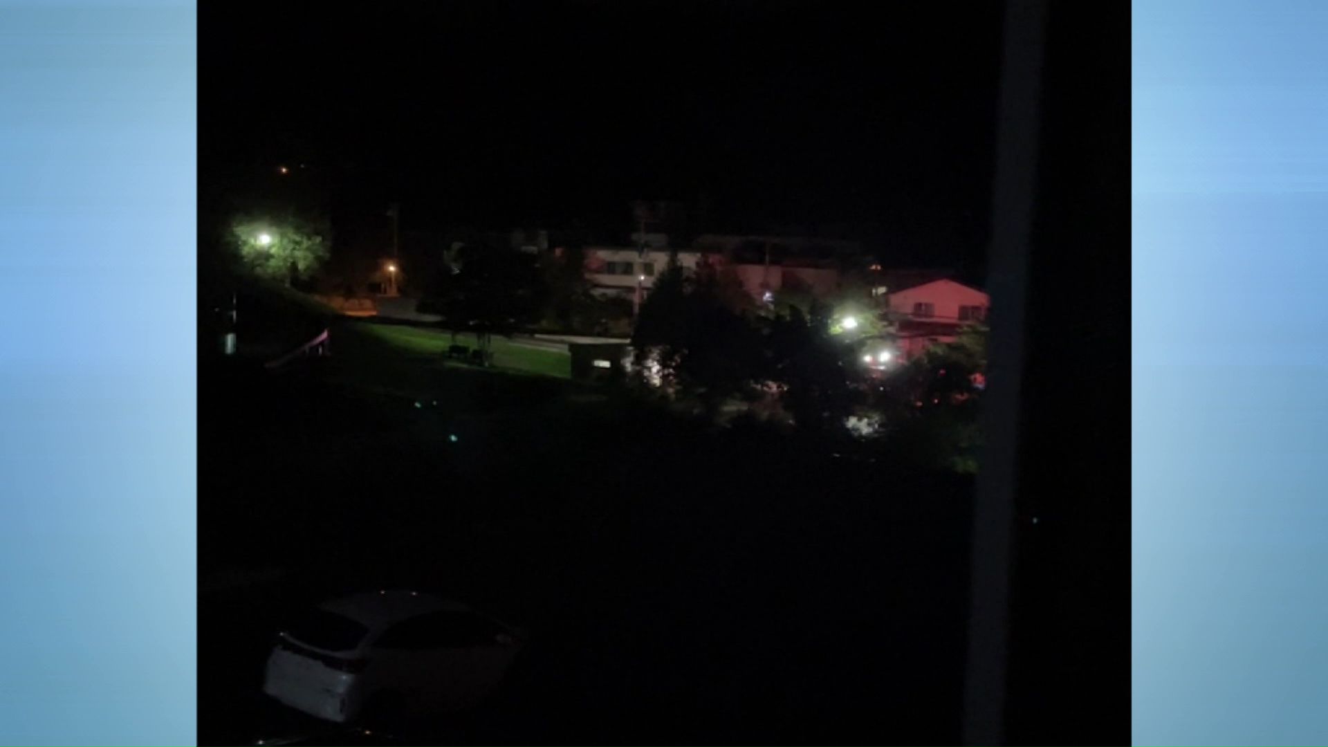 クマに人が襲われた直後の現場(撮影:視聴者)