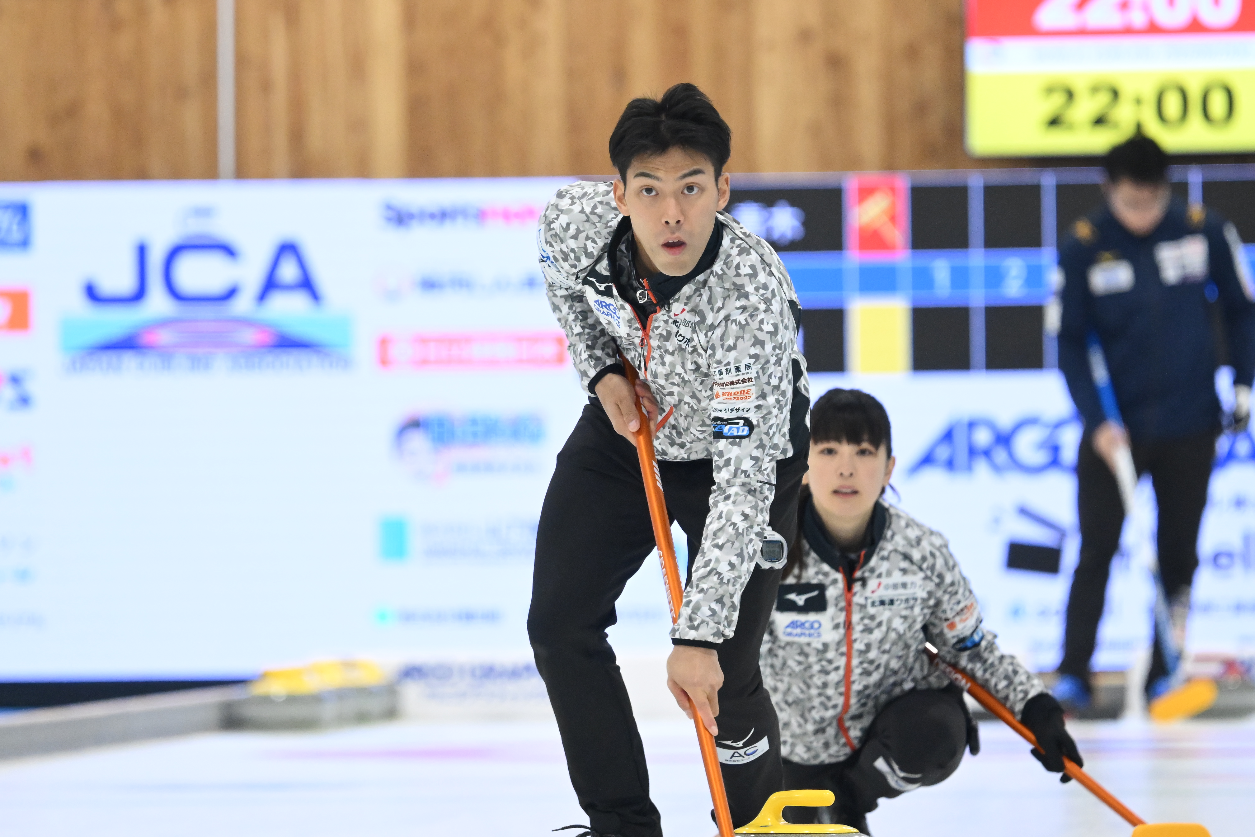 谷田康真選手と松村千秋選手（C）JCA /H.IDE