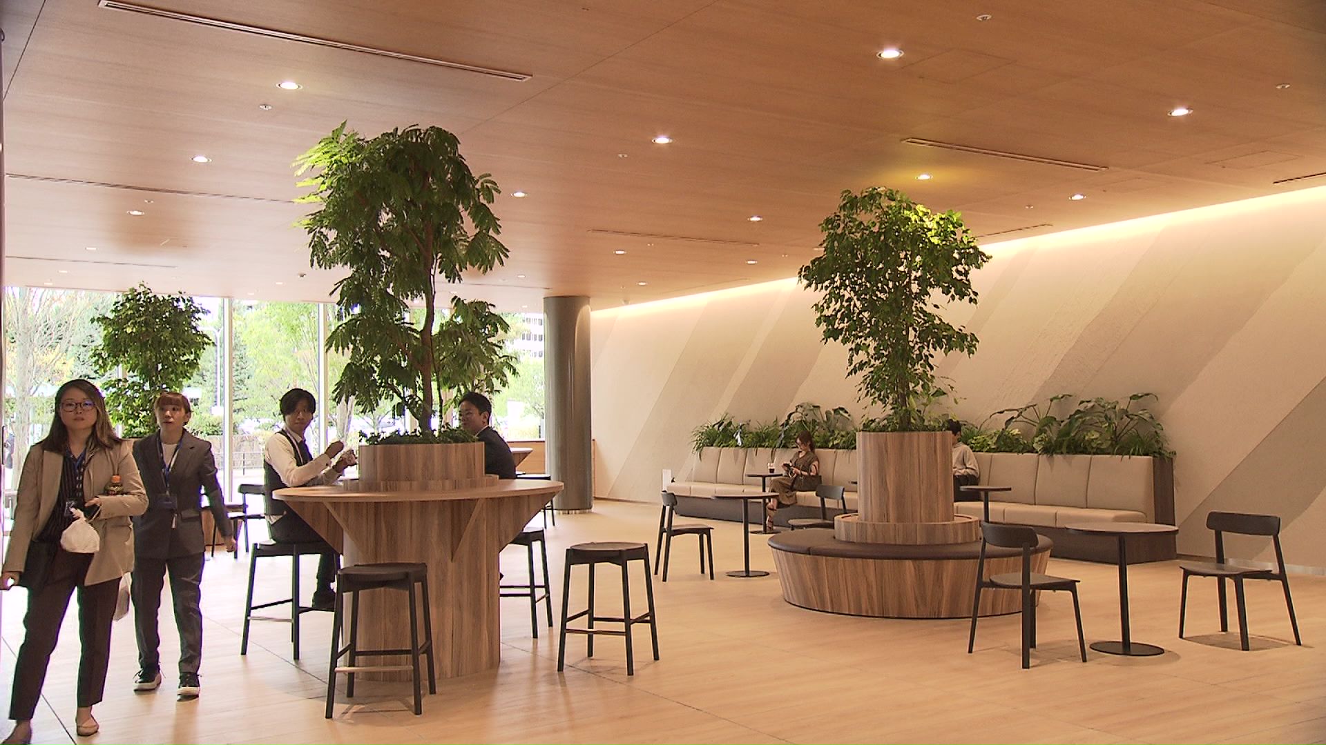 富裕層を意識した内装になっている