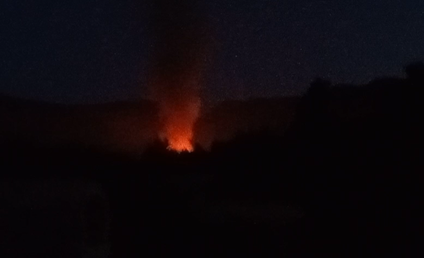 火事があった現場(撮影:視聴者)