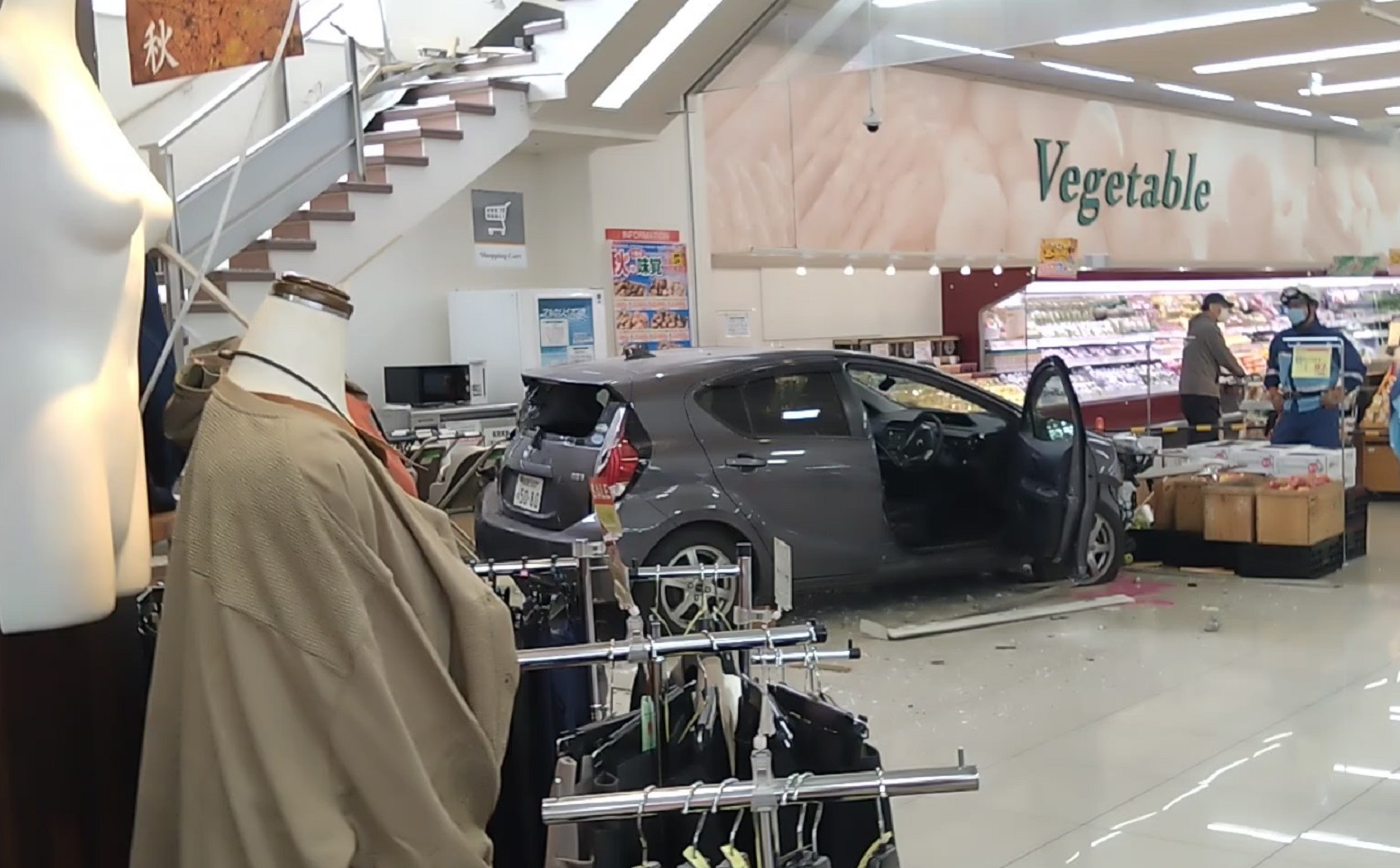 事故があった現場（撮影：視聴者）