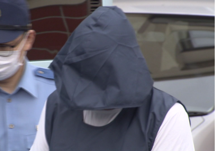 送検時の大上被告