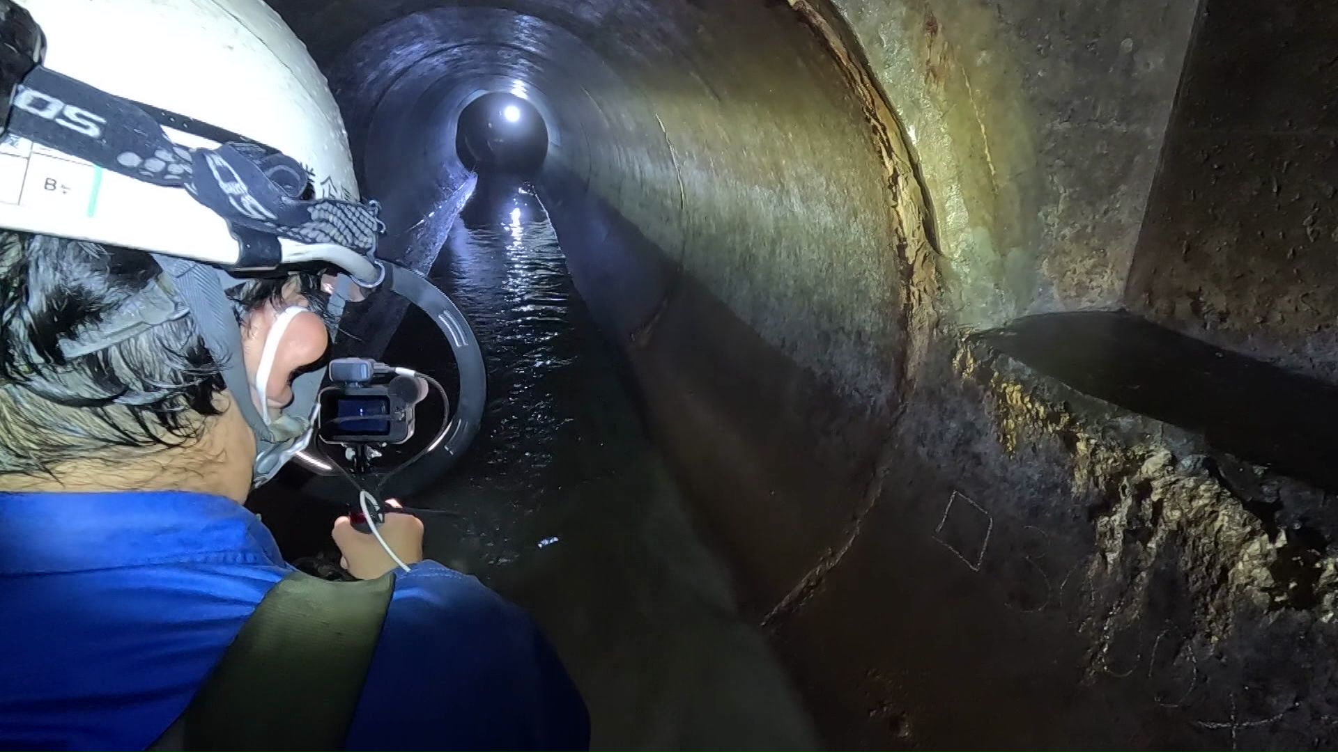札幌市内の下水道管（今年8月）