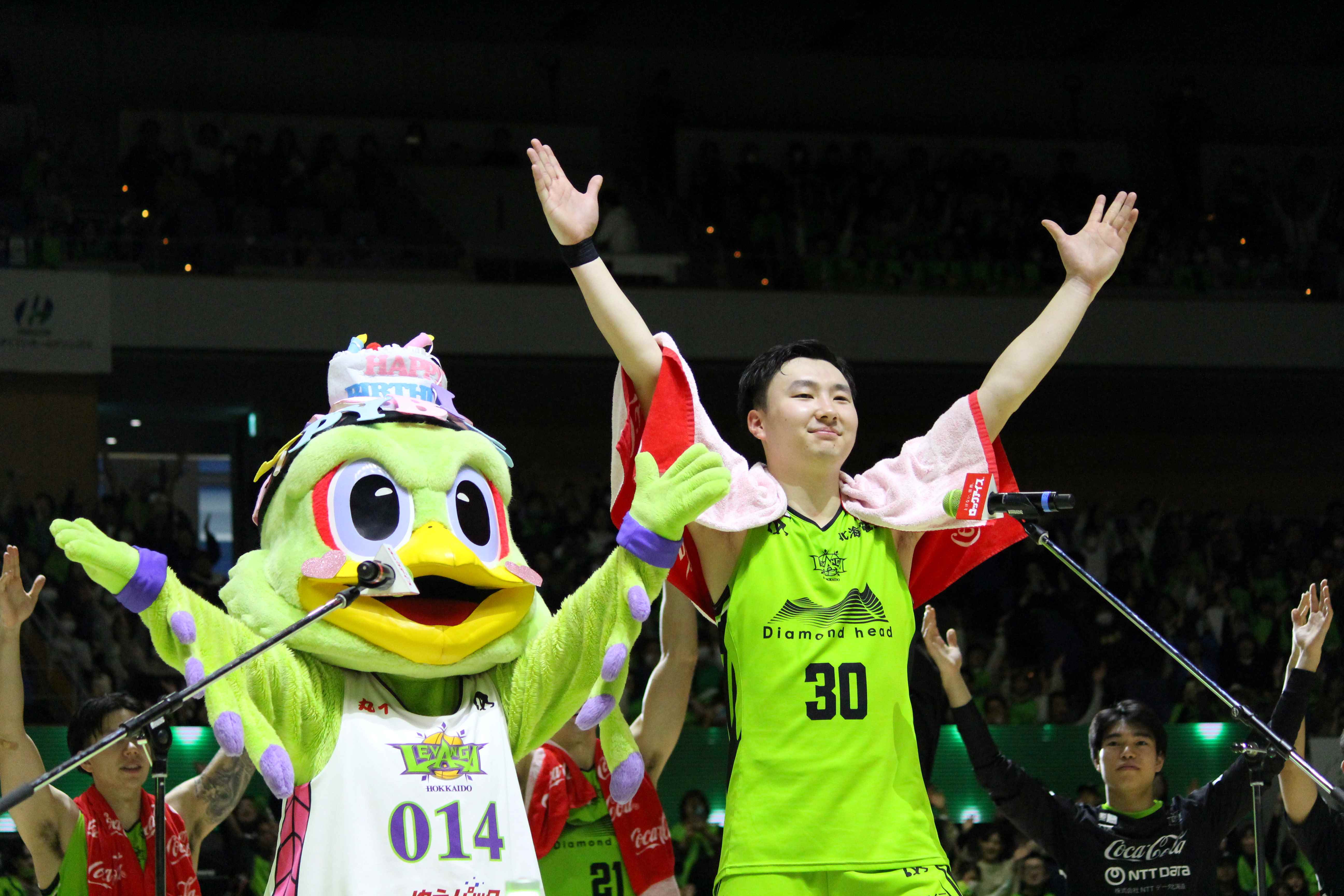 7本の3Pを決めた富永啓生選手