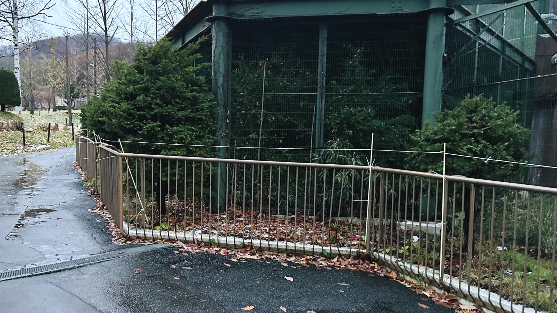 円山動物園内には電気柵や箱わなが設置された(提供:札幌市)