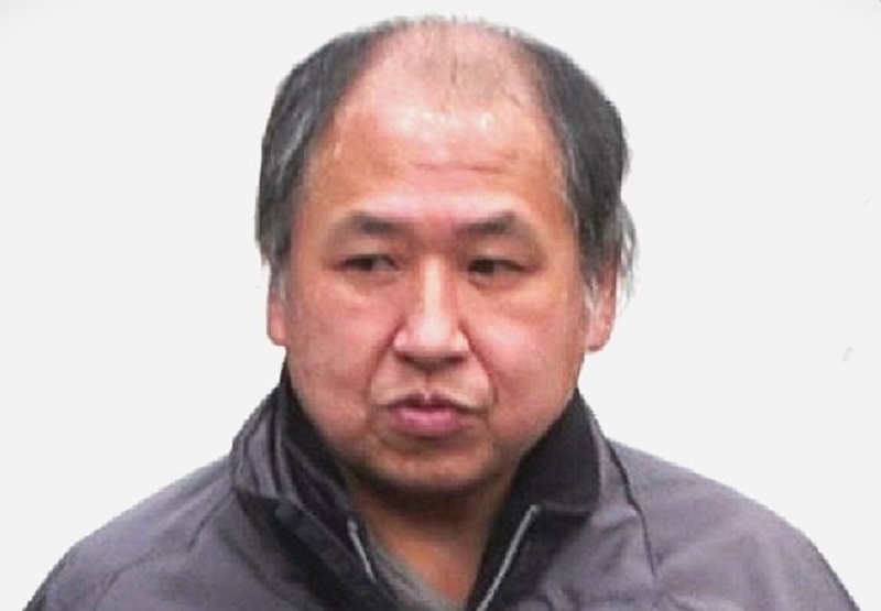 送検される一條雅彦容疑者